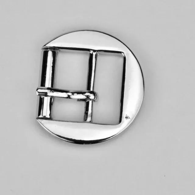Leather House Silver gesp 20 mm 2 stuks nikkel