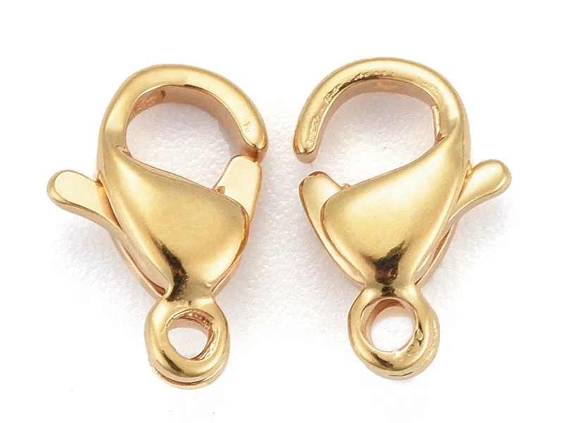 La Petite Epicerie Karabijnsluiting 9 mm Sluiting Goud 10 Stuks 24K