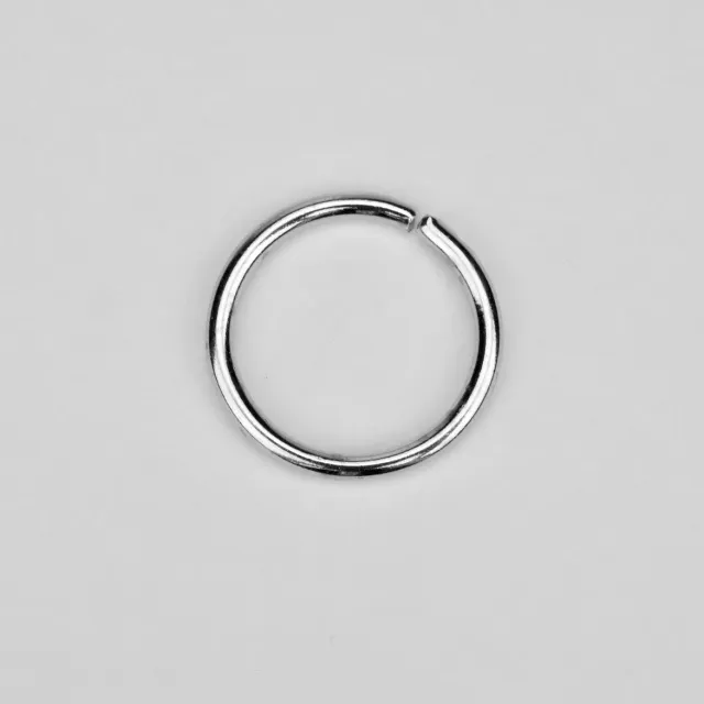 Leather House Ring Silver 25 mm ring nikkel