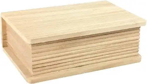 Astrid Brouwers Houten kist boek 20x14 cm onbehandeld