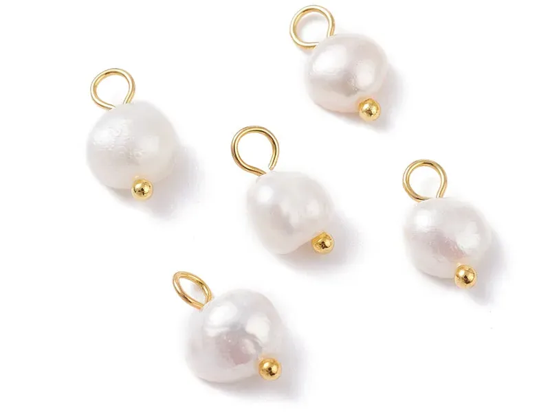 La Petite Epicerie parelhanger wit-goud 5 stuks