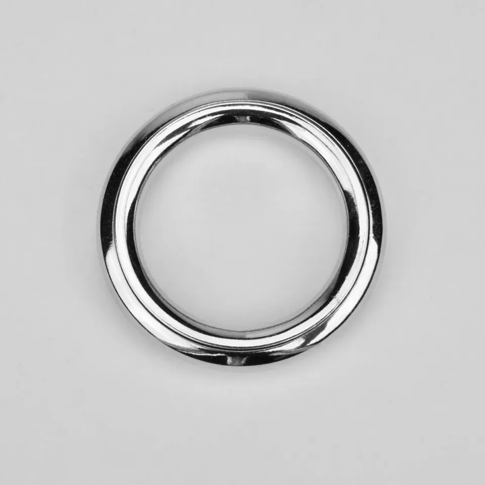 Leather House ring zilver 30 mm THR7mm nikkel