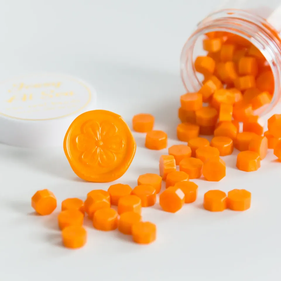Jessy at Sea Orange sealing wax 100 stuks oranje