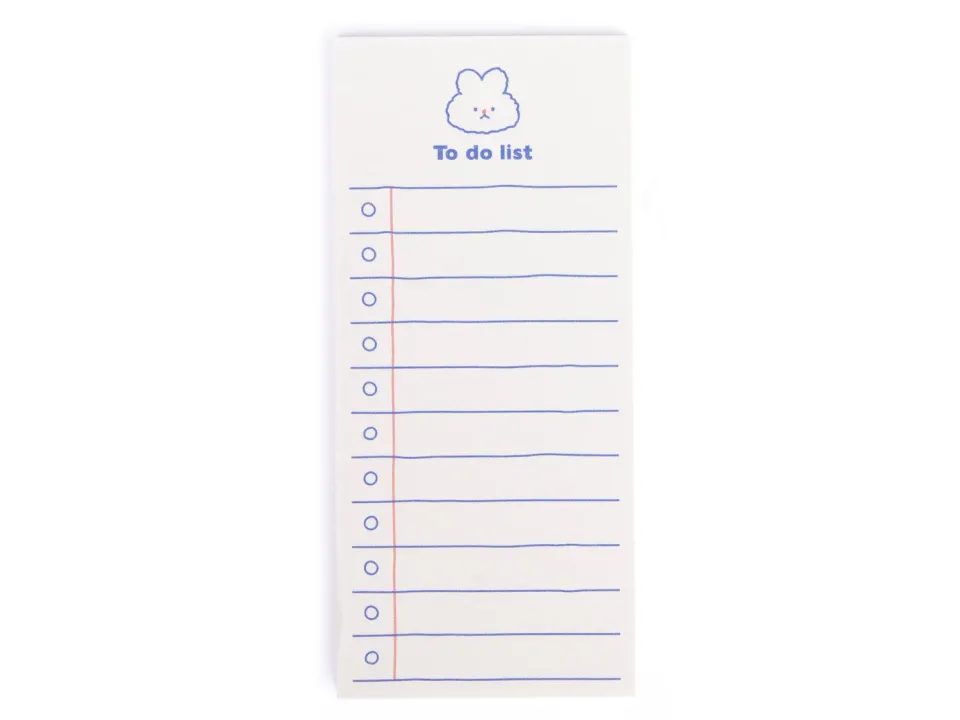 La Petite Epicerie To Do List konijn notitieblok 45 vel