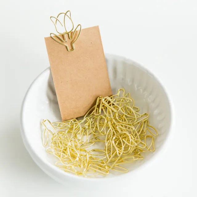 Jessy at Sea Tulp paperclips goud metaal 20 stuks