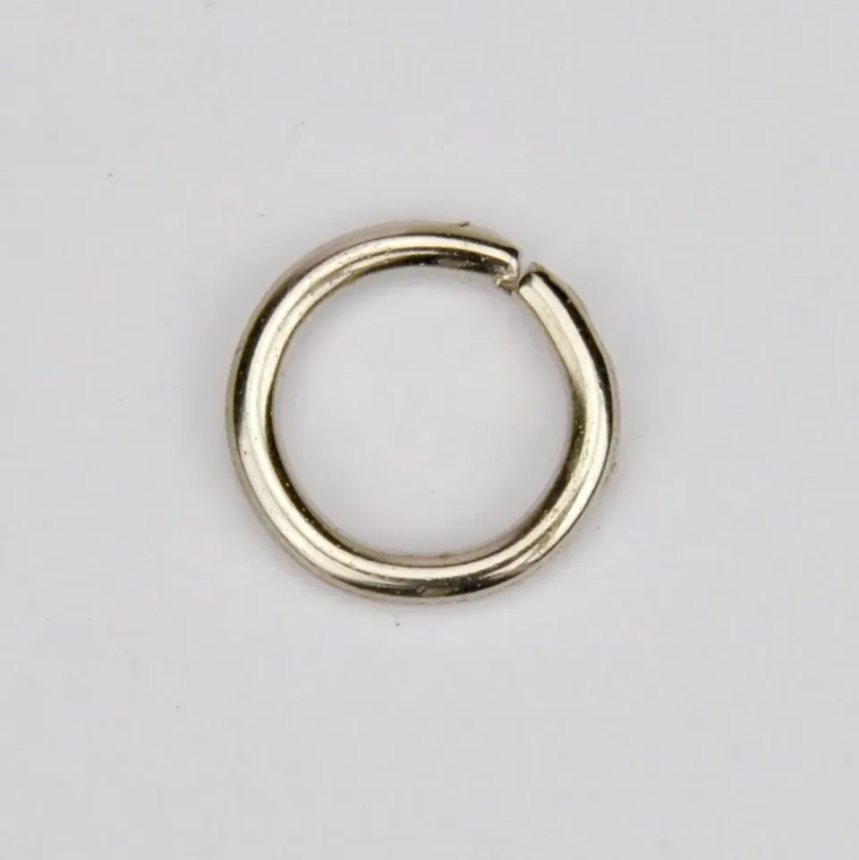 Leather House ring zilver 10 mm nikkel 2 mm draad