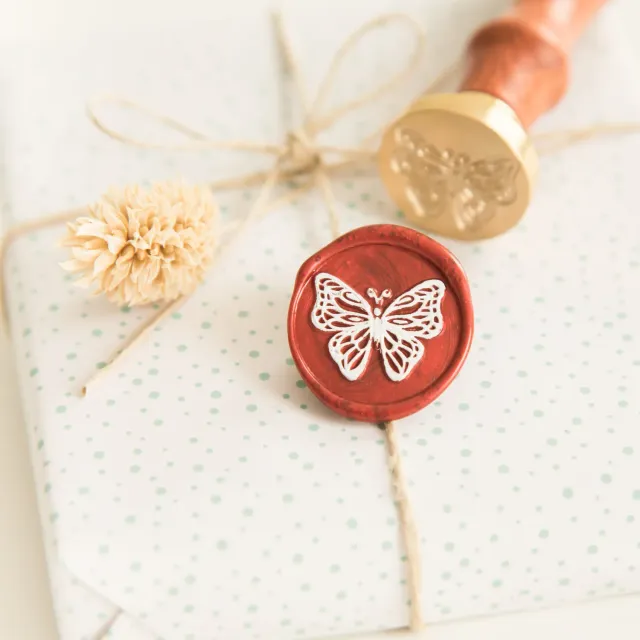 Jessy at Sea Butterfly waxstempel 25 mm vlinder