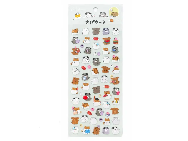 La Petite Epicerie stickers met relief hond en kat pastel