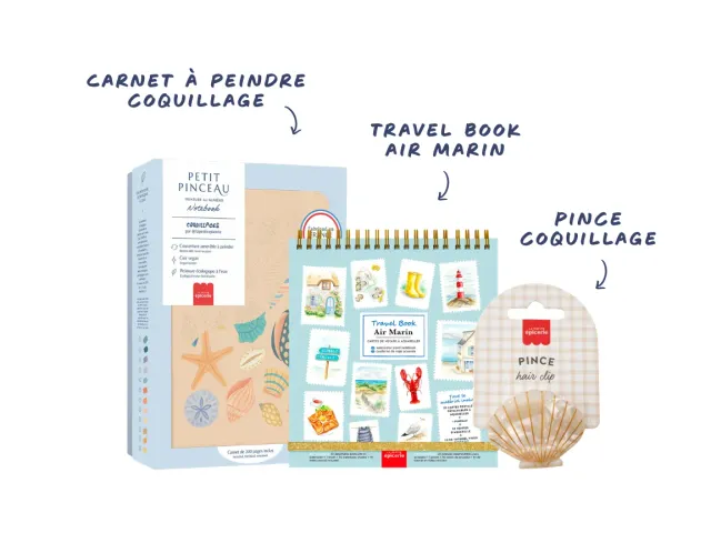La Petite Epicerie Bretagne creatieve set aquarel en schelp
