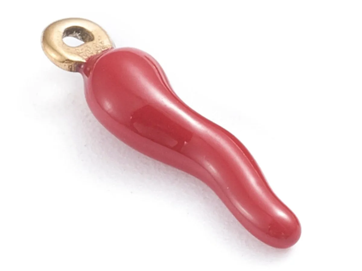 La Petite Epicerie Corne Italienne hoorn bedel rood verguld