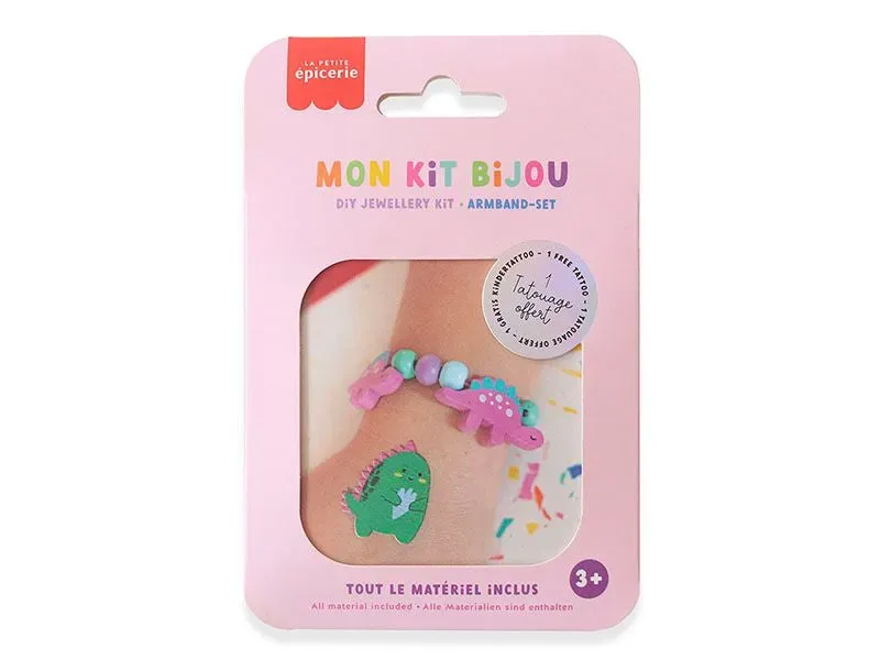 La Petite Epicerie Mon kit bijou dinosaurus armband kinderen hout