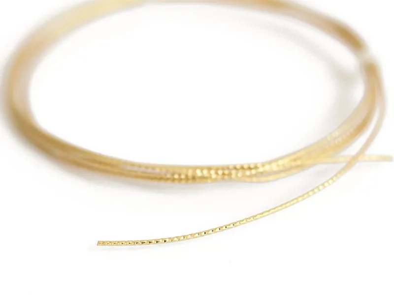 La Petite Epicerie messingdraad goud 1 mm 2 meter gestructureerd