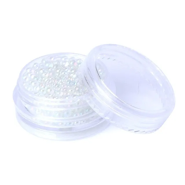 Bijounique Bubbels vulballetjes 0,4-3 mm helder-AB