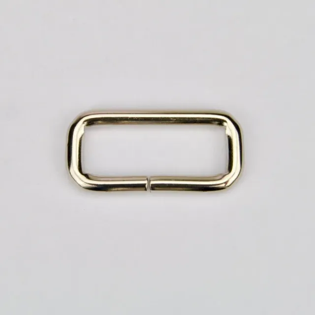 Leather House rechthoekige ring zilver 30mm per stuk