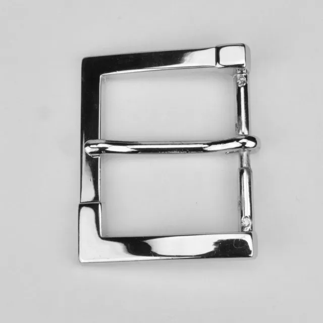 Leather House Gesp Silver 40 mm riemgesp nikkel