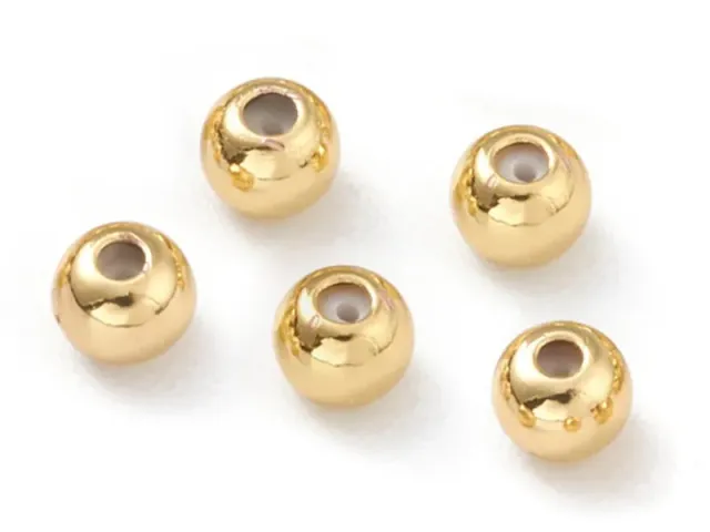 La Petite Epicerie Stopper Kralen Goud 4x3mm 5 Stuks