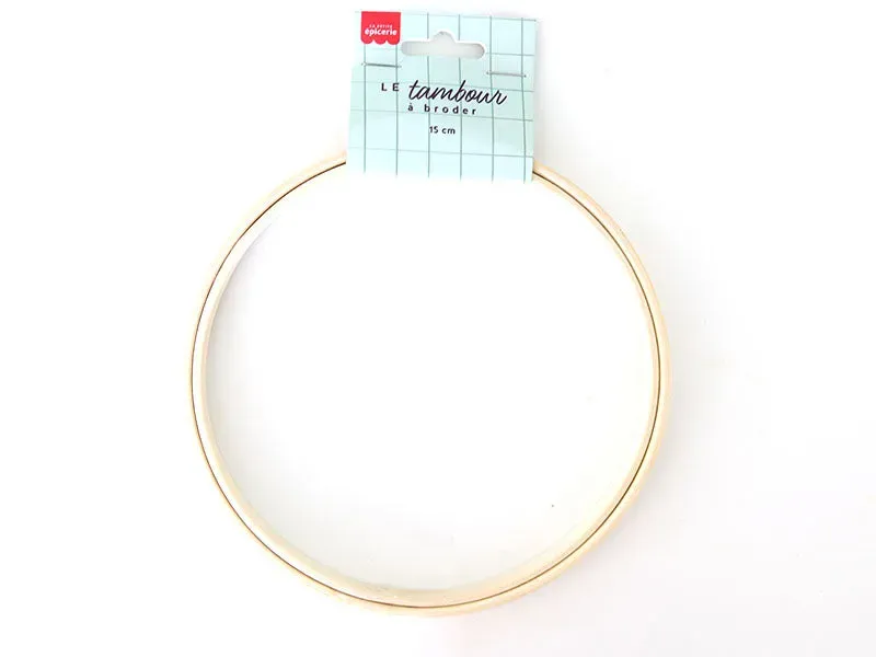 La Petite Epicerie Borduurring Plastic Beige 15 cm
