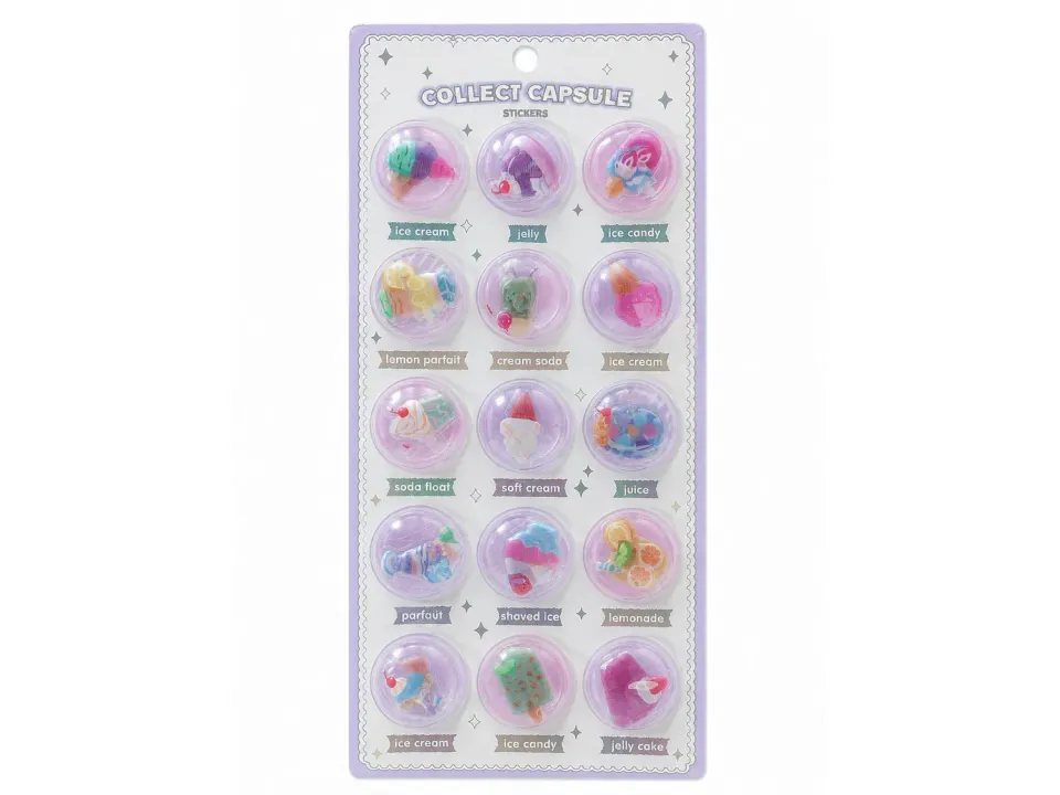 Collect Capsule Ice Cream & Candy stickers 3D ijsjes
