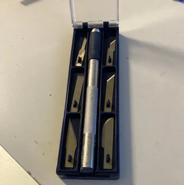 Leather House Precision snijmesjes 6 stuks voor detailwerk