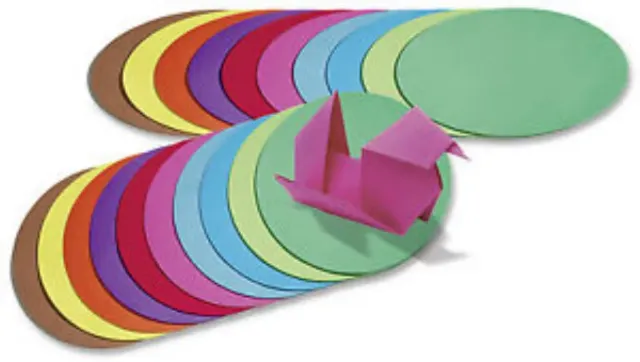 LTC-Leiden vouwblaadjes rond 12 cm 500 vel assorti