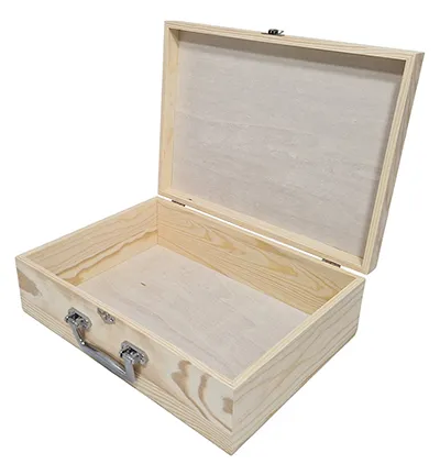Astrid Brouwers Grenen A4 koffer hout met handgrepen
