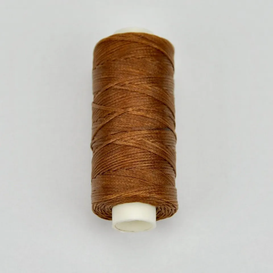 Leather House Gewaxed Polyesterdraad Cognac 1 mm 50 m