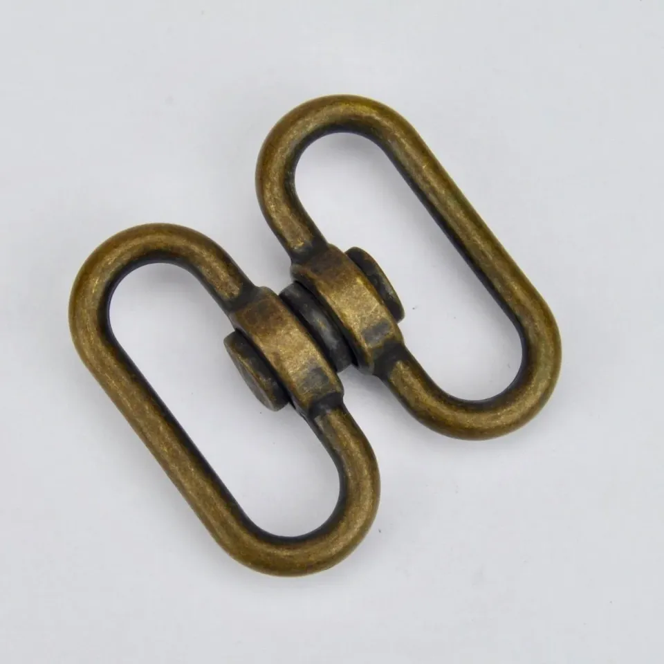 Leather House Handvatbevestiger 30 mm oudgoud metaal