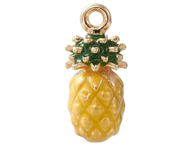 La Petite Epicerie bedel ananas emaille goud per stuk