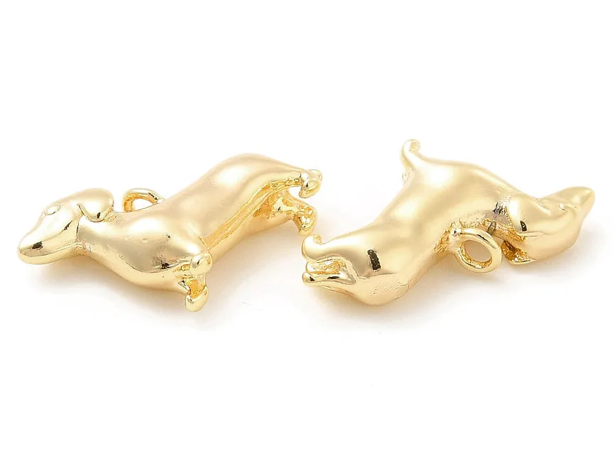 La Petite Epicerie chien bedel hond goud 16 mm
