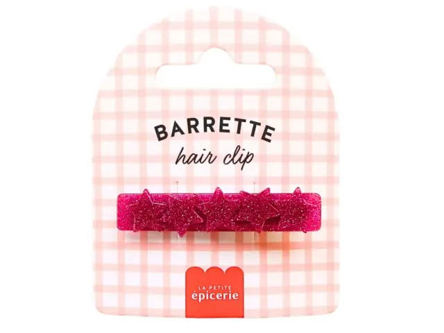 La Petite Epicerie Etoile Fuchsia haarclip ster fuchsia acetaat