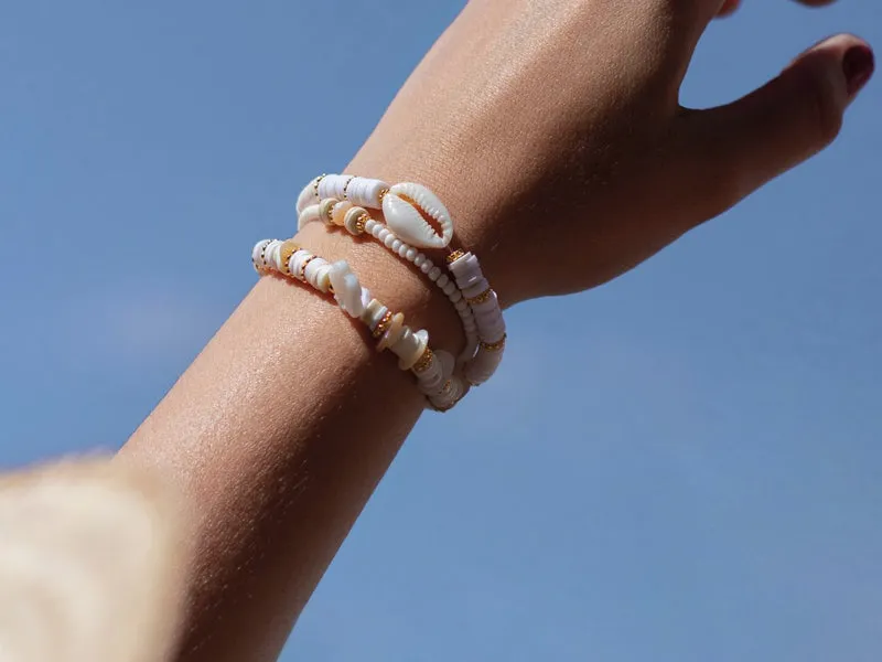La Petite Epicerie MKMI heishi kralen armbanden set 6 stuks