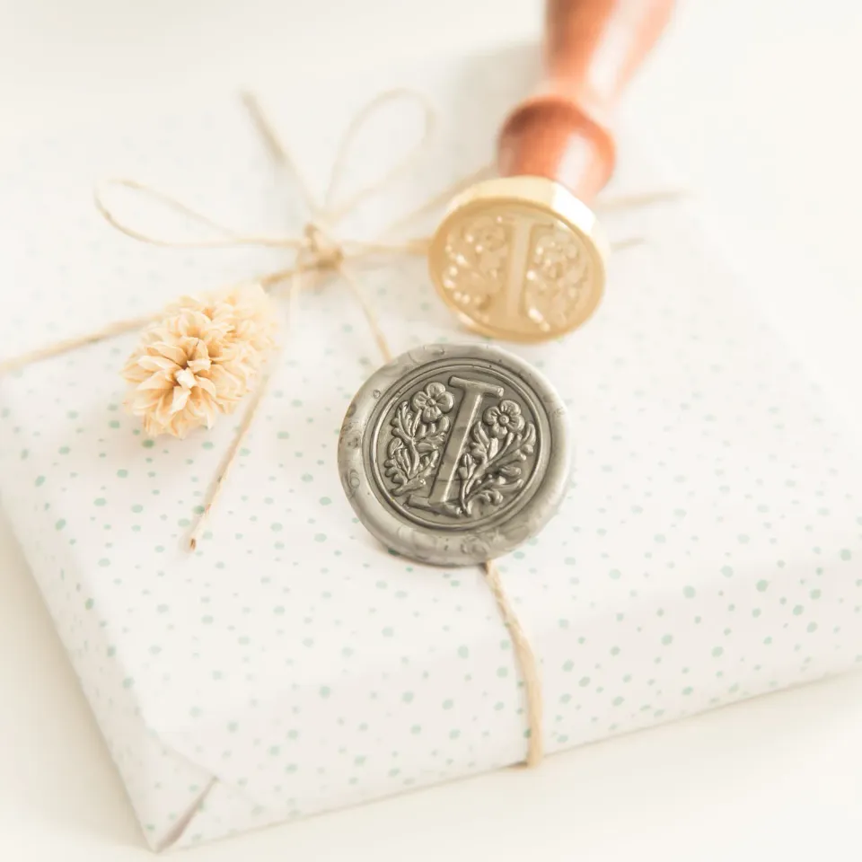 Jessy at Sea Letter I wax stempel 25 mm initiaal