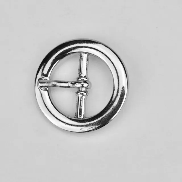 Leather House Gesp Silver 20 mm riemgesp nikkel