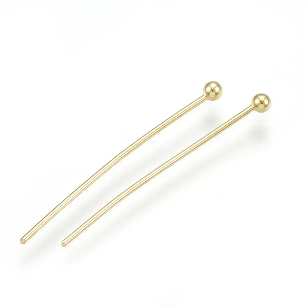 La Petite Epicerie nietstiften goud 18K 24 mm 50 stuks bolkop