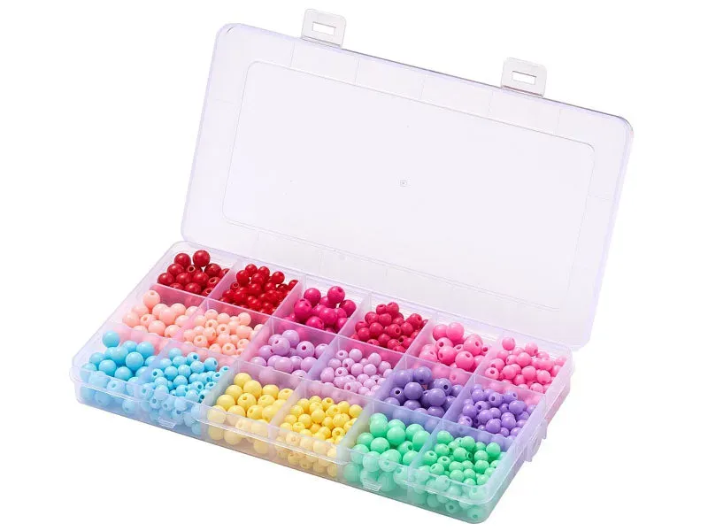La Petite Epicerie acrylkralen rond opaak 9 kleuren 1000 stuks