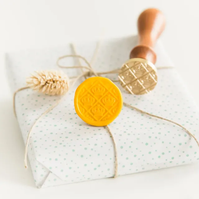 Jessy at Sea Crown Pattern wax stempel 25 mm kroon