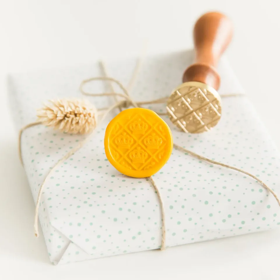 Jessy at Sea Crown Pattern wax stempel 25 mm kroon