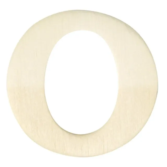 LTC-Leiden houten letter O 4 cm 2 mm per stuk naturel