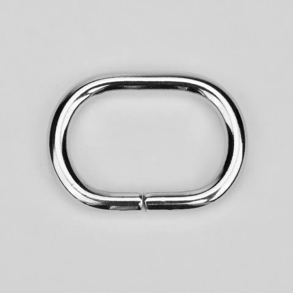 Leather House Ovale Ring Silver 32 mm metaal per stuk zilver