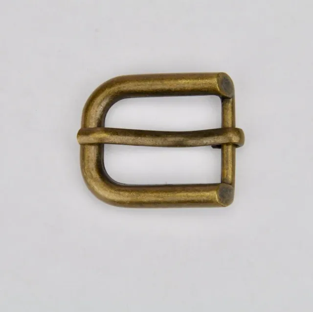 Leather House gesp brass 16mm oudgoud per stuk