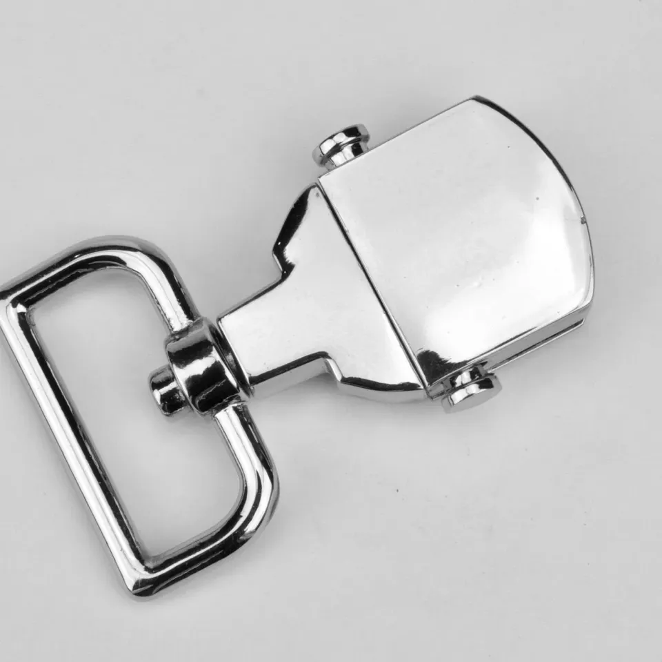Leather House Handvatbevestiger Nikkel 30 mm kliksysteem