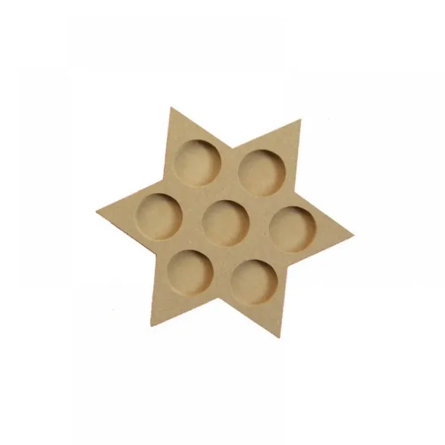 LTC-Leiden theelichthouder ster 22 cm MDF voor 7