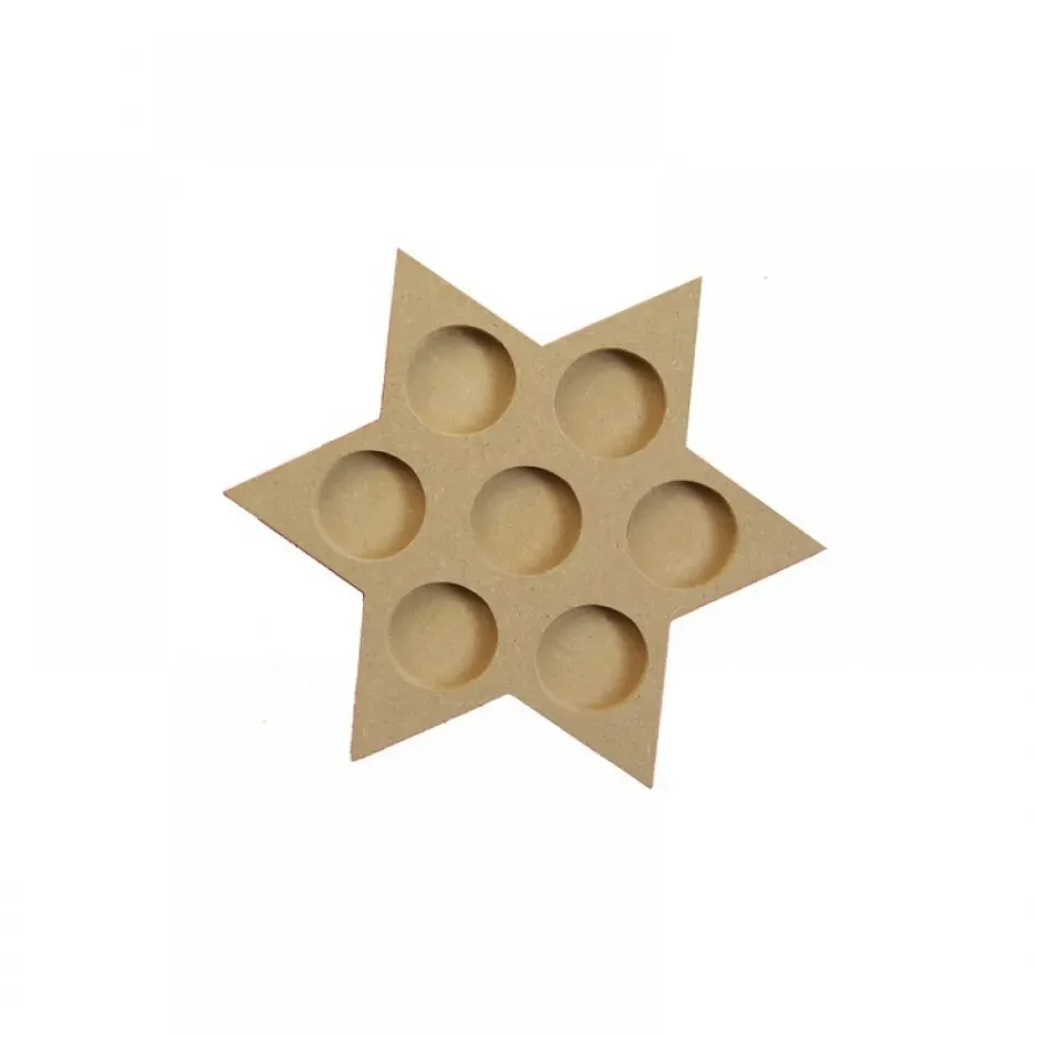LTC-Leiden theelichthouder ster 22 cm MDF voor 7