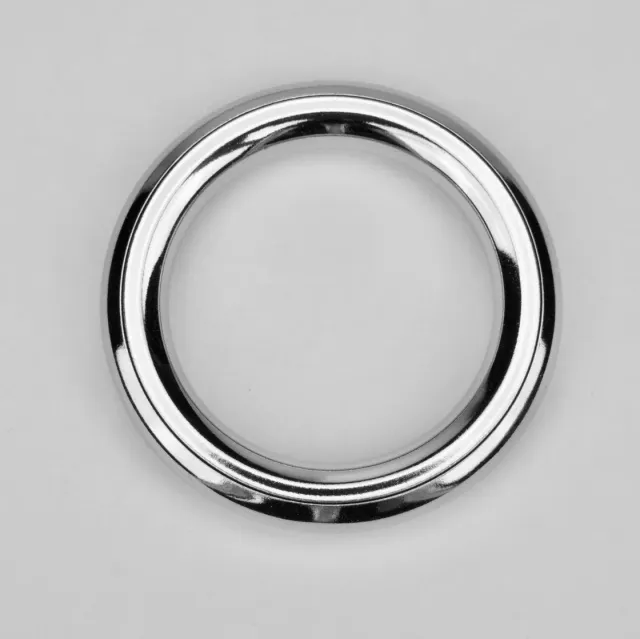 Leather House Ring Silver 38 mm metalen ring 2 stuks