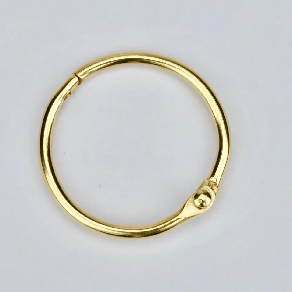 Leather House boekbindring goud 26mm met sluiting per stuk
