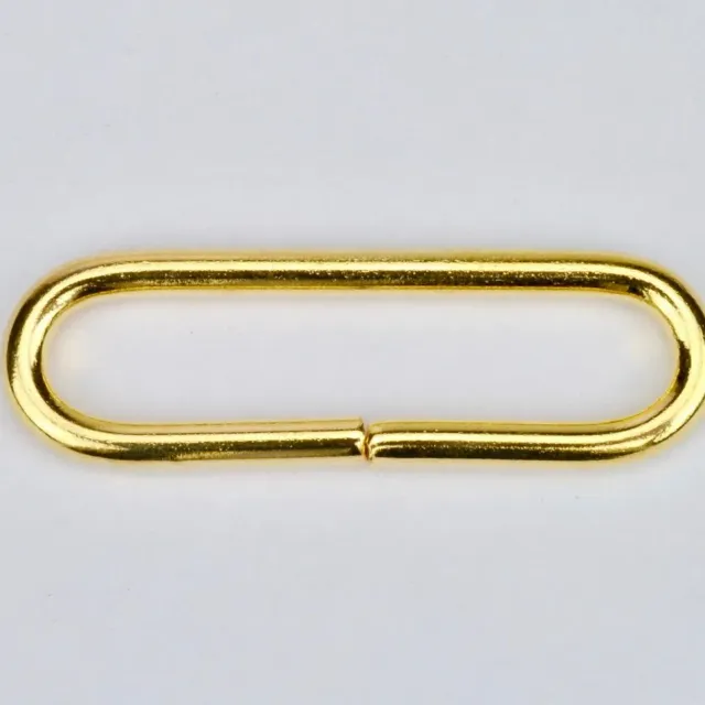 Leather House Ovale Ring Gold 40mm tassenring goud