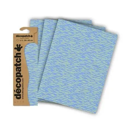 LTC-Leiden Decopatch Papier A3 Blauw C836 3 vel