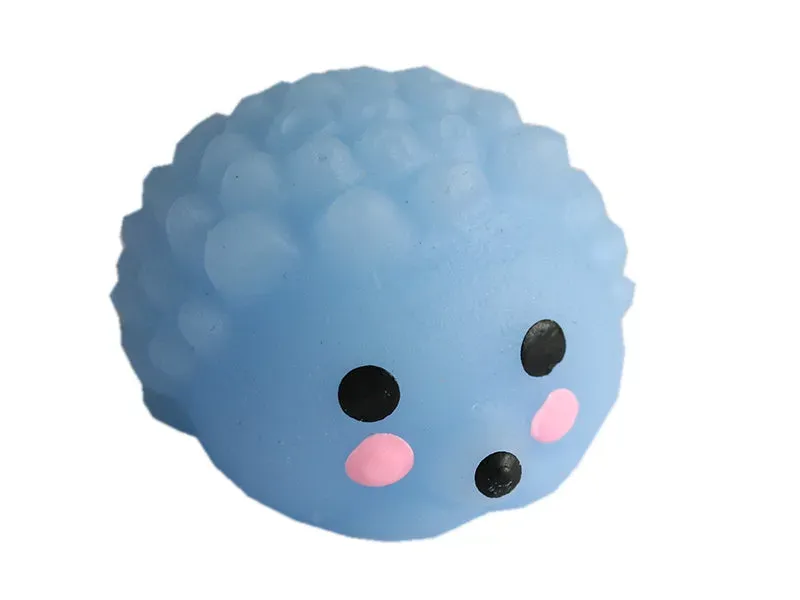 La Petite Epicerie Mini Squishy Egel anti-stress speelgoed blauw