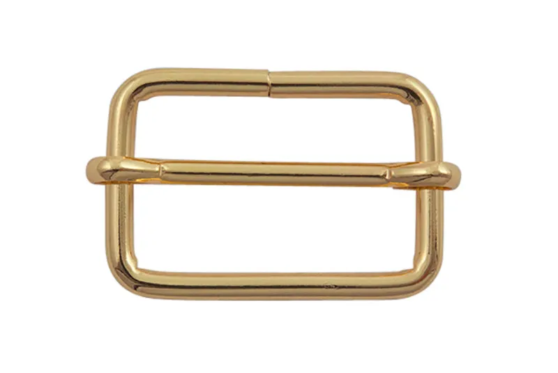 Leather House Schuiver Gold 2x1 cm gesp goud per stuk