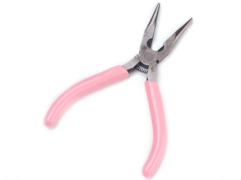 La Petite Epicerie 2-in-1 sieraadtang 13 cm roze plat